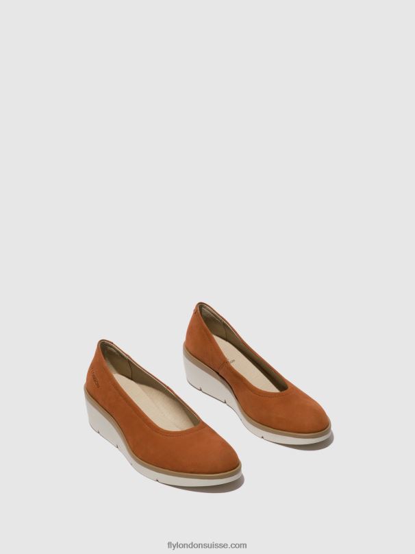 860NR634 chaussures à enfiler numa570 Fly London bronzer femmes