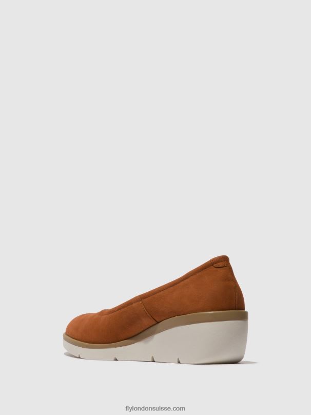 860NR634 chaussures à enfiler numa570 Fly London bronzer femmes