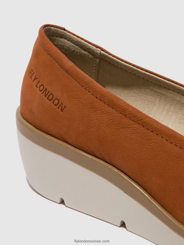 860NR634 chaussures à enfiler numa570 Fly London bronzer femmes
