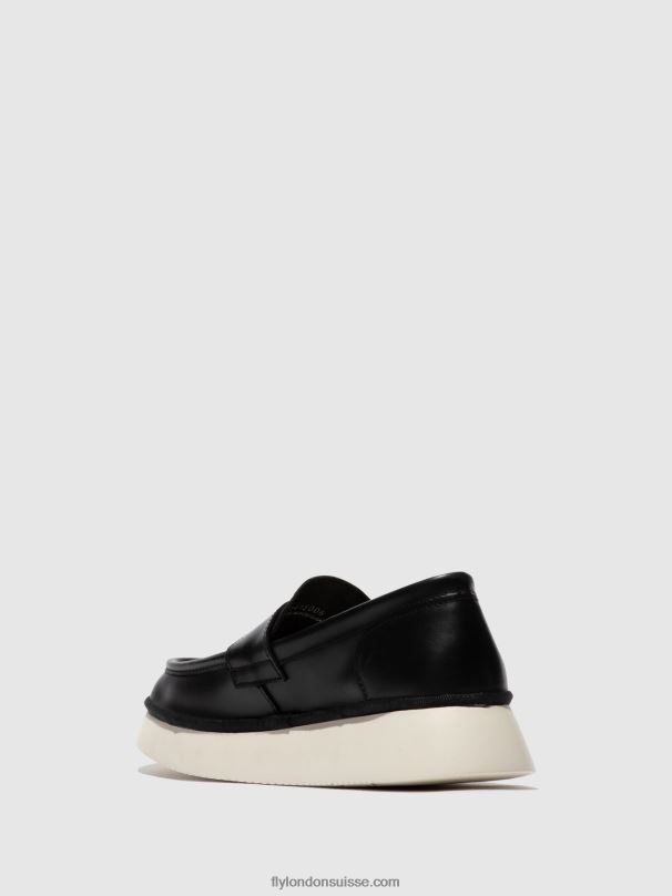 860NR637 chaussures à enfiler coaf418 Fly London noir femmes