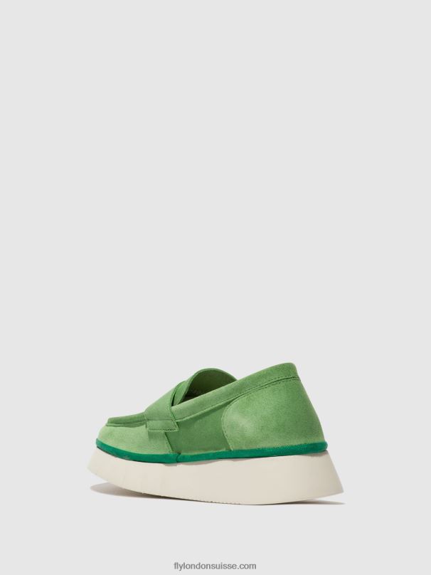 860NR639 chaussures à enfiler coaf418 Fly London vert citron femmes
