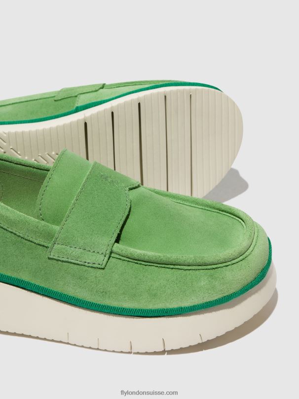 860NR639 chaussures à enfiler coaf418 Fly London vert citron femmes
