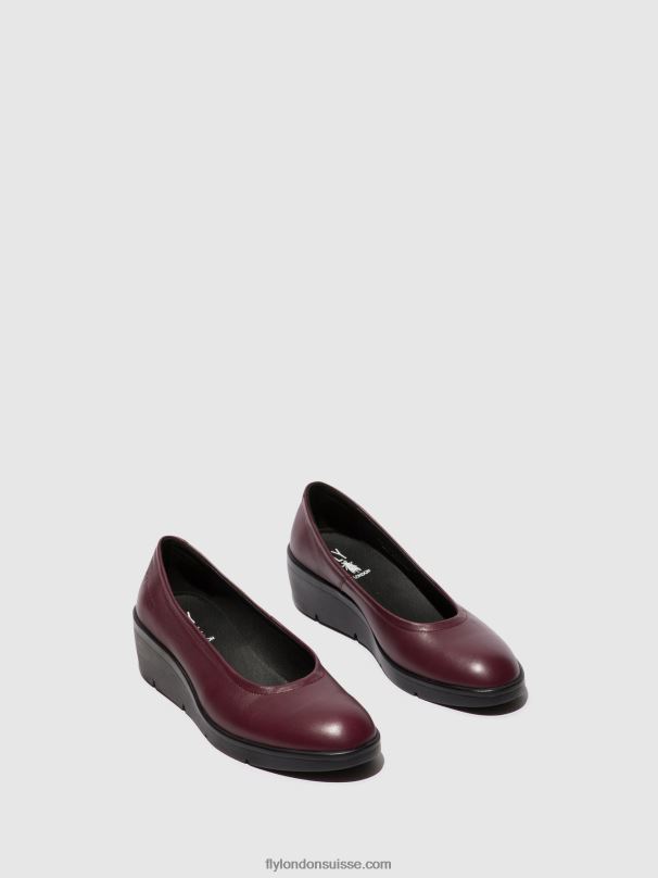 860NR670 chaussures à enfiler numa570 Fly London Bordeaux femmes