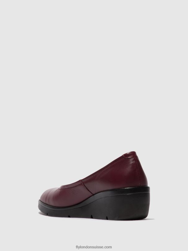 860NR670 chaussures à enfiler numa570 Fly London Bordeaux femmes