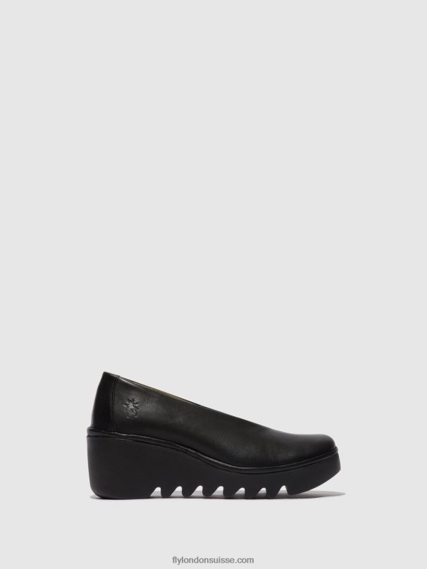 860NR672 chaussures à enfiler beso246 Fly London noir femmes