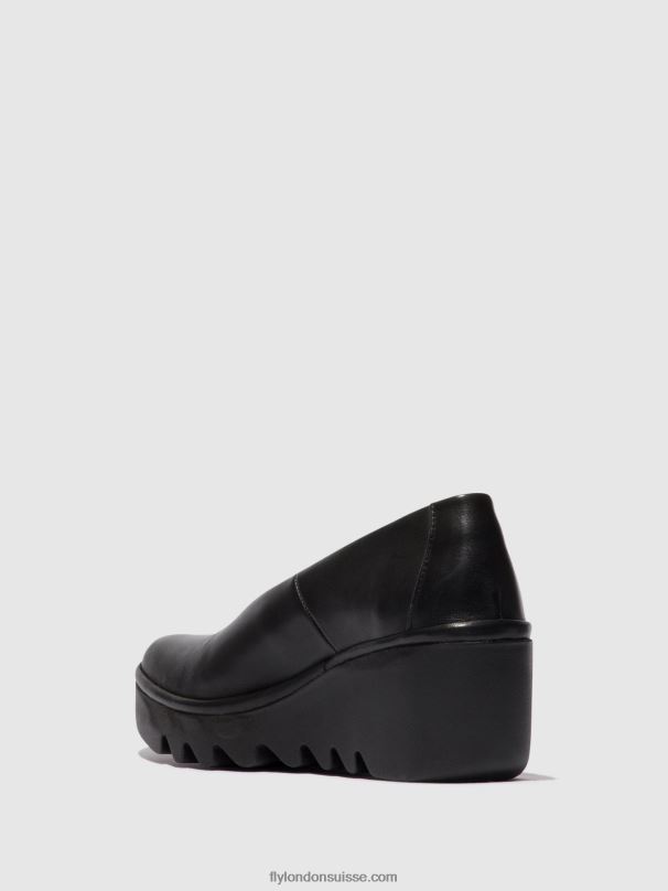 860NR672 chaussures à enfiler beso246 Fly London noir femmes