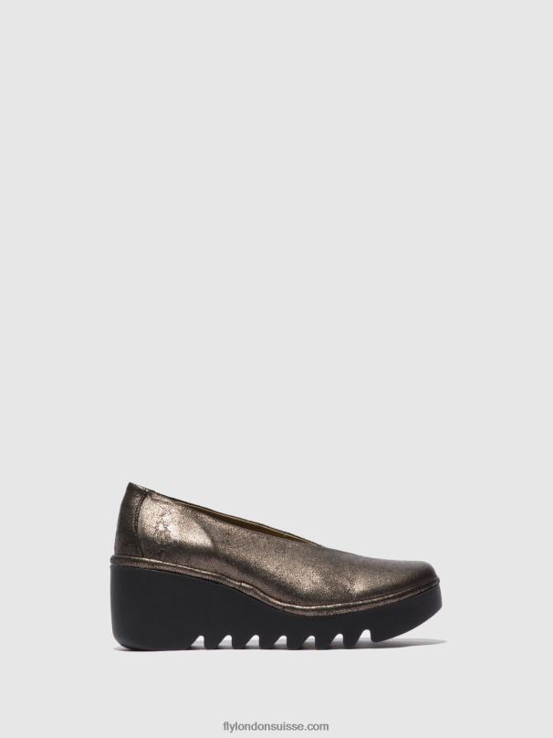 860NR695 chaussures à enfiler beso246 Fly London graphite frais femmes
