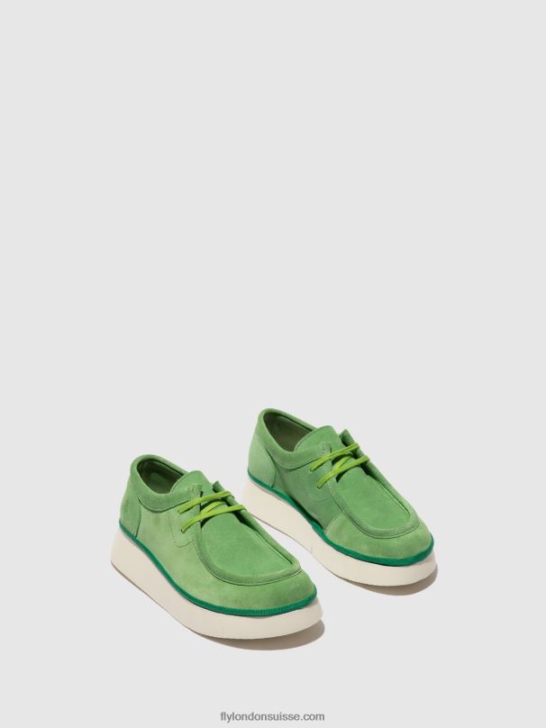 860NR657 chaussures à lacets ceza437 Fly London vert citron femmes