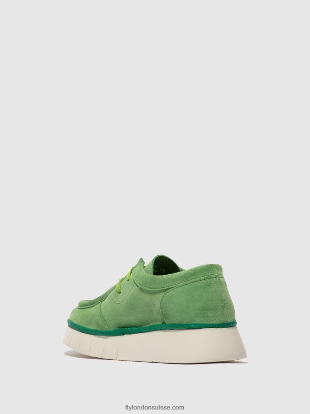 860NR657 chaussures à lacets ceza437 Fly London vert citron femmes