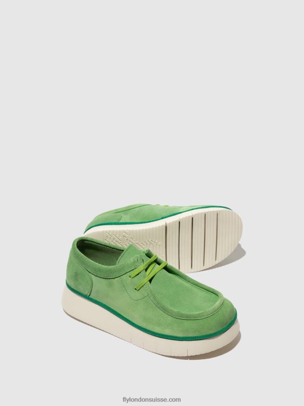 860NR657 chaussures à lacets ceza437 Fly London vert citron femmes