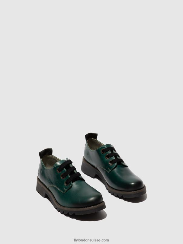 860NR679 chaussures à lacets ruda538 Fly London vert trèfle femmes