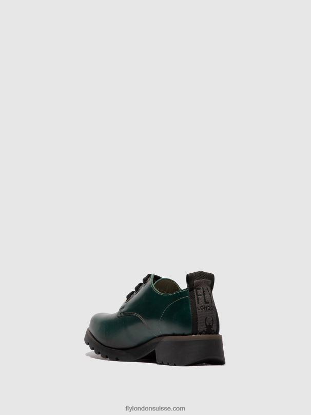 860NR679 chaussures à lacets ruda538 Fly London vert trèfle femmes