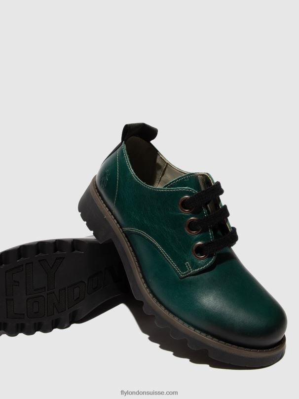 860NR679 chaussures à lacets ruda538 Fly London vert trèfle femmes