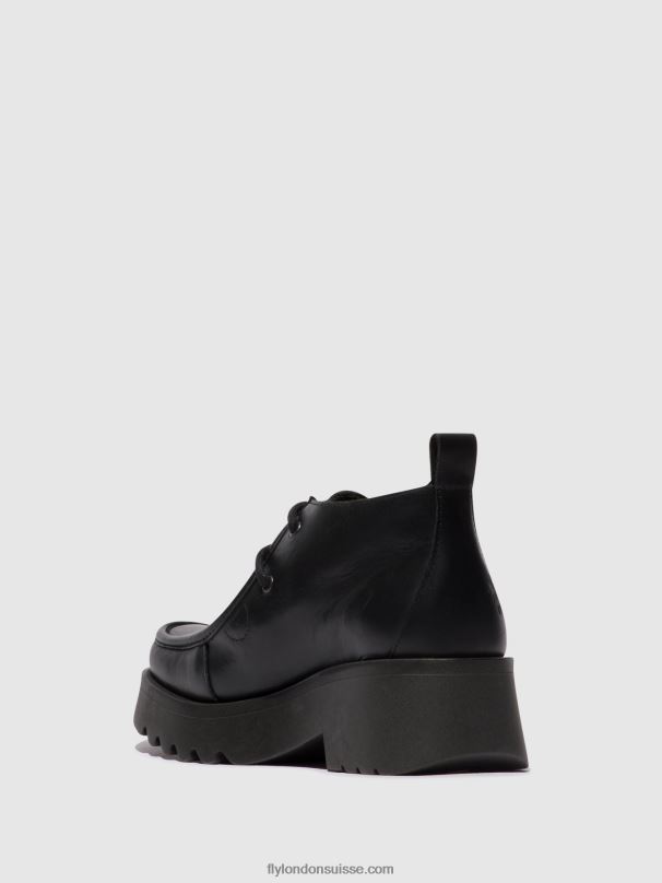 860NR680 chaussures à lacets megg90 Fly London noir femmes