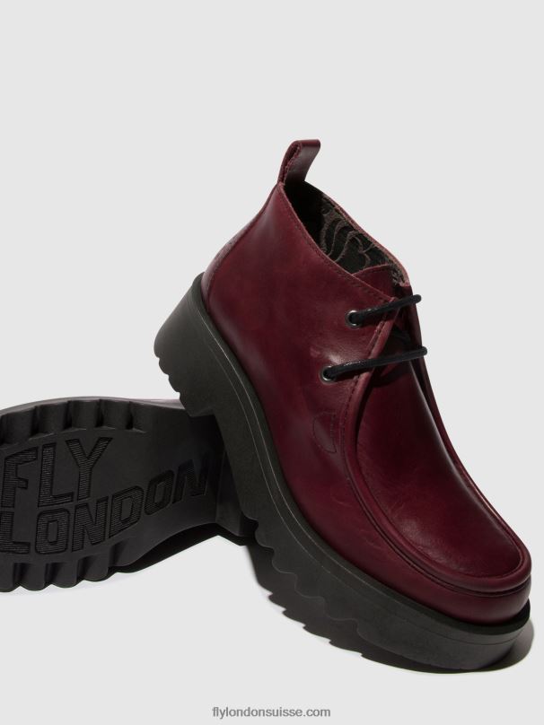 860NR682 chaussures à lacets megg90 Fly London violet femmes