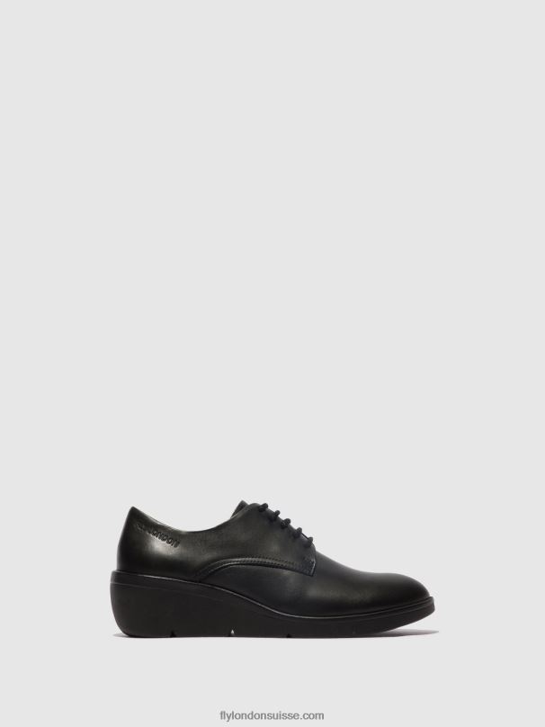 860NR683 chaussures à lacets nepe548 Fly London noir femmes