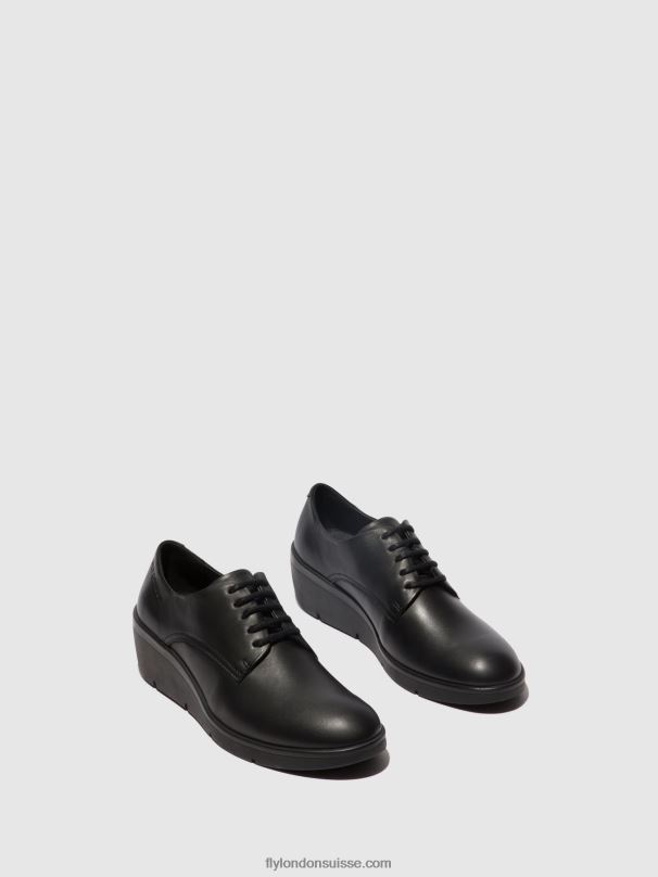 860NR683 chaussures à lacets nepe548 Fly London noir femmes