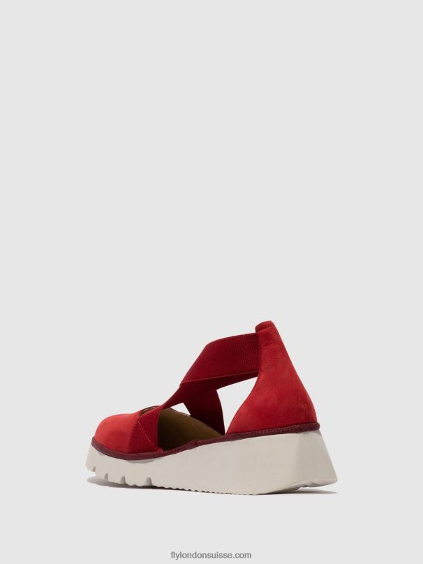 860NR660 chaussures élastiquées pacy415 Fly London rouge à lèvres rouge femmes