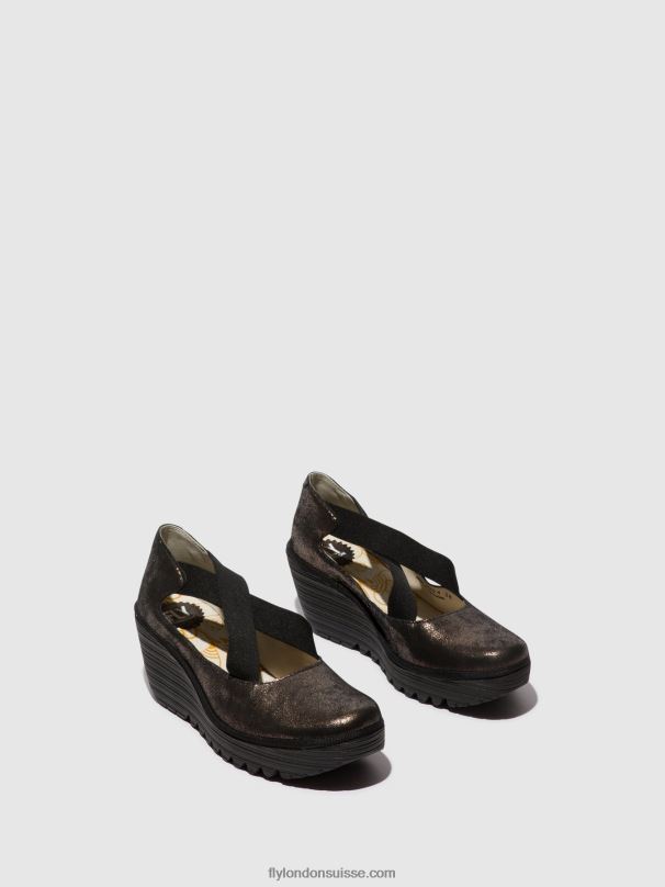 860NR685 chaussures élastiquées yoly402 Fly London graphite femmes