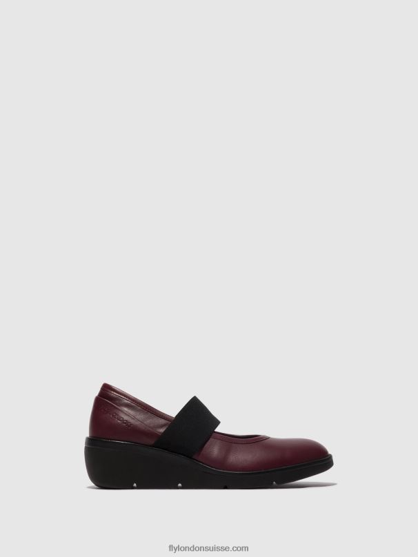 860NR686 chaussures élastiquées nara547 Fly London Bordeaux femmes