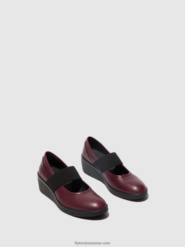 860NR686 chaussures élastiquées nara547 Fly London Bordeaux femmes