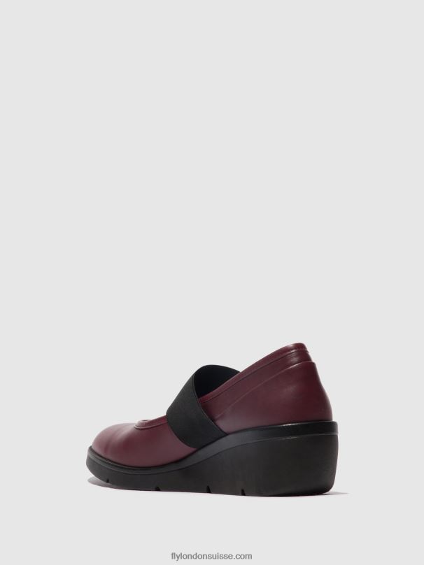 860NR686 chaussures élastiquées nara547 Fly London Bordeaux femmes