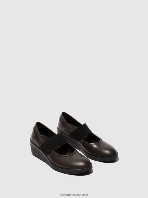 860NR687 chaussures élastiquées nara547 Fly London brun femmes