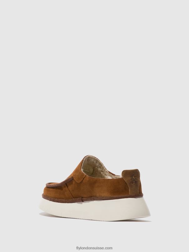 860NR694 chaussures fermées ceze361 Fly London Cognac femmes