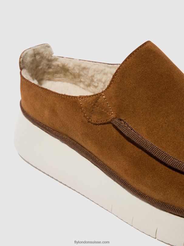 860NR694 chaussures fermées ceze361 Fly London Cognac femmes