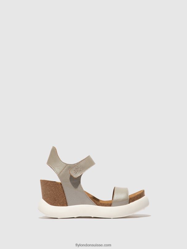 860NR400 sandales velcro gogo967 Fly London argent femmes