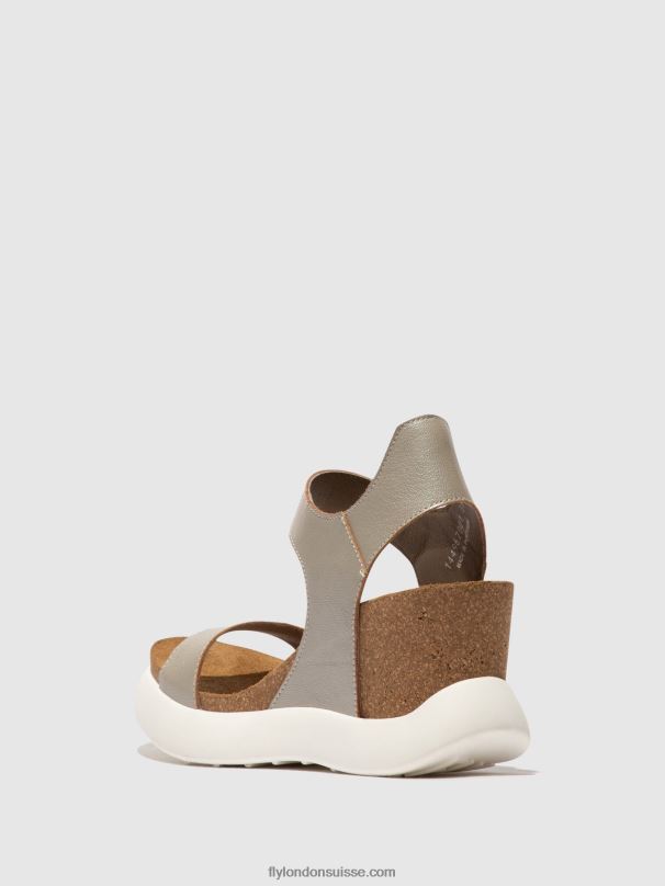 860NR400 sandales velcro gogo967 Fly London argent femmes