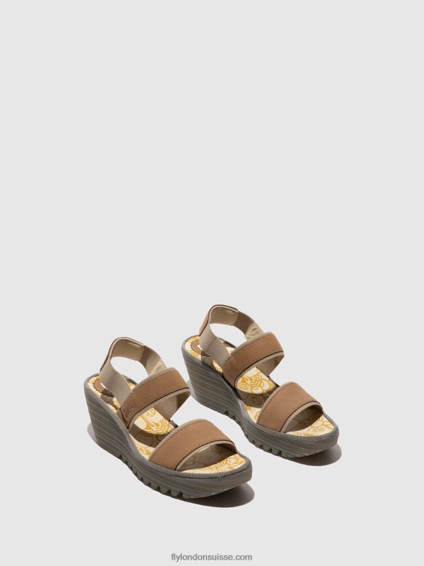 860NR431 sandales à bride arrière yaco416 Fly London sable femmes