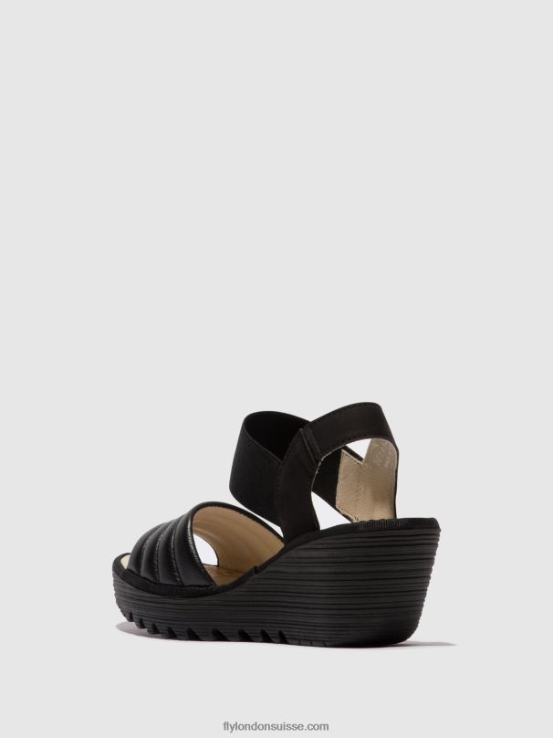 860NR432 sandales à bride arrière yiko414 Fly London noir femmes