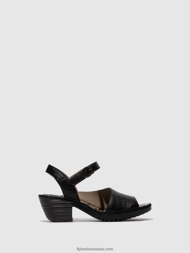 860NR453 sandales à bride arrière wely439 Fly London noir femmes