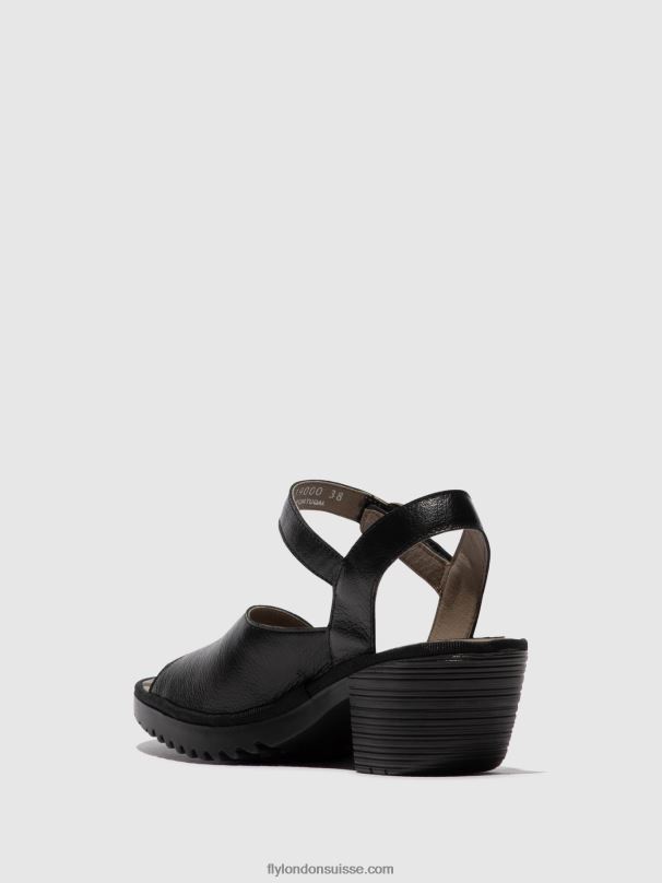 860NR453 sandales à bride arrière wely439 Fly London noir femmes