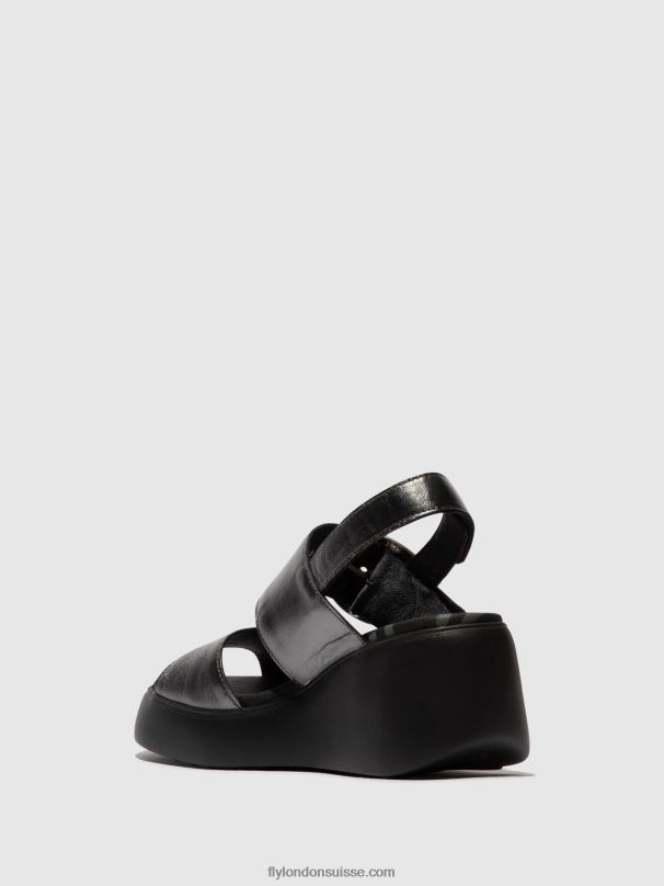860NR455 sandales à bride arrière digo939 Fly London graphite femmes