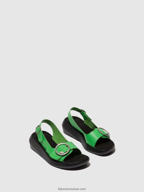 860NR467 sandales à bride arrière berk754 Fly London avocat femmes