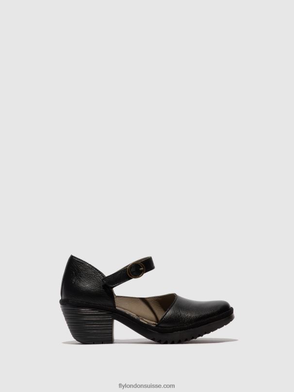 860NR493 sandales à boucle wifo440 Fly London noir femmes