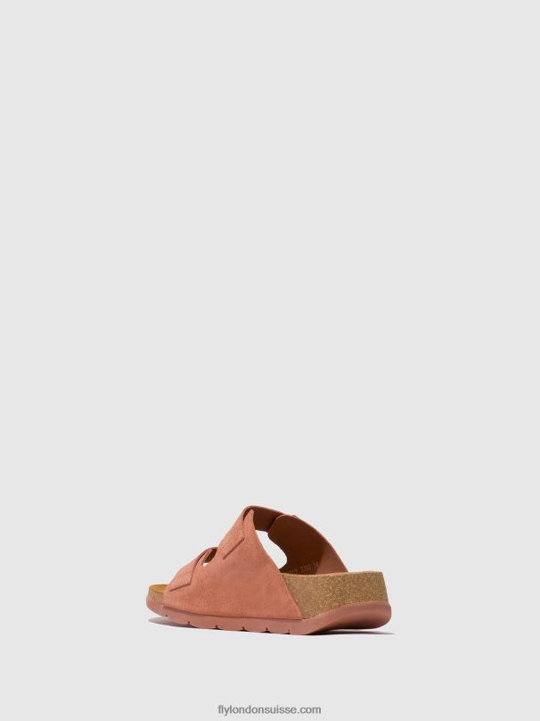 860NR525 sandales à boucle caja721 Fly London rose femmes