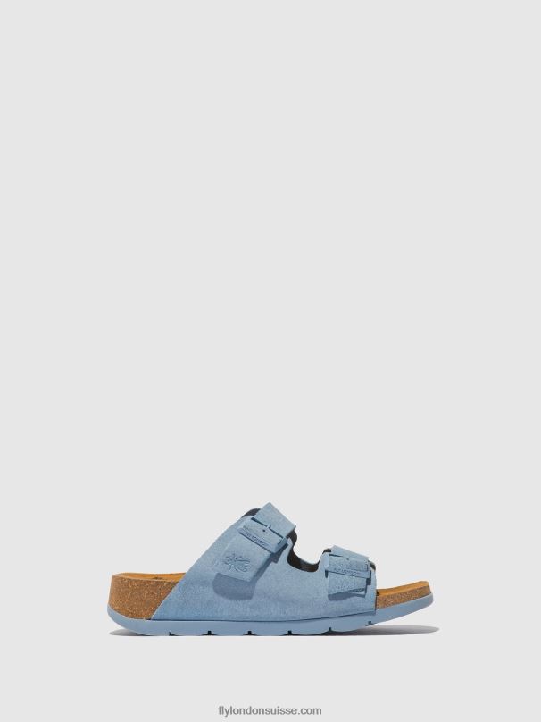 860NR526 sandales à boucle caja721 Fly London ciel femmes