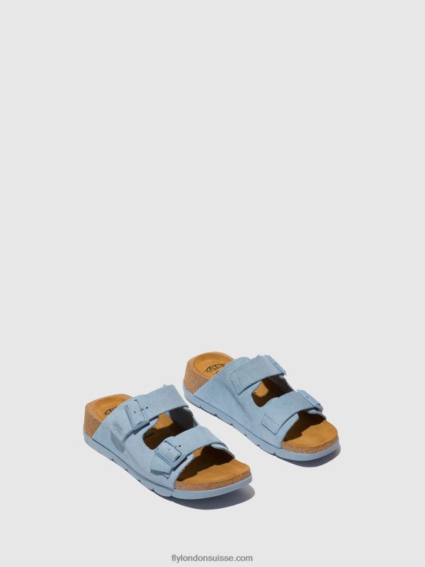 860NR526 sandales à boucle caja721 Fly London ciel femmes