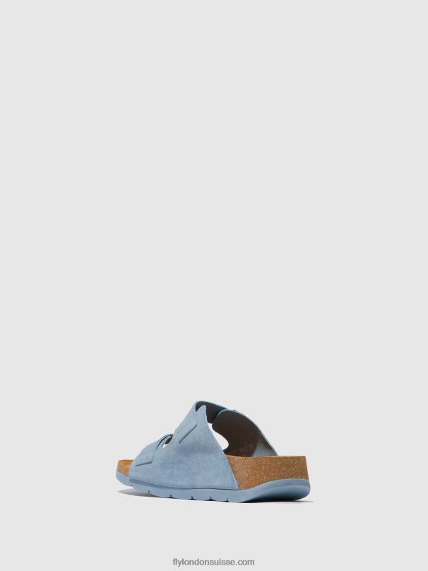 860NR526 sandales à boucle caja721 Fly London ciel femmes