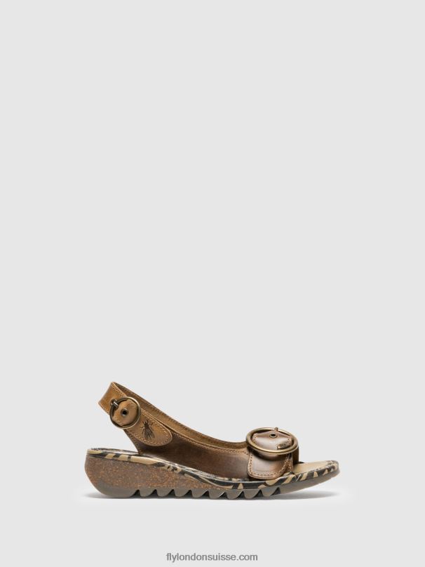 860NR528 sandales à boucle Fly London Pérou femmes