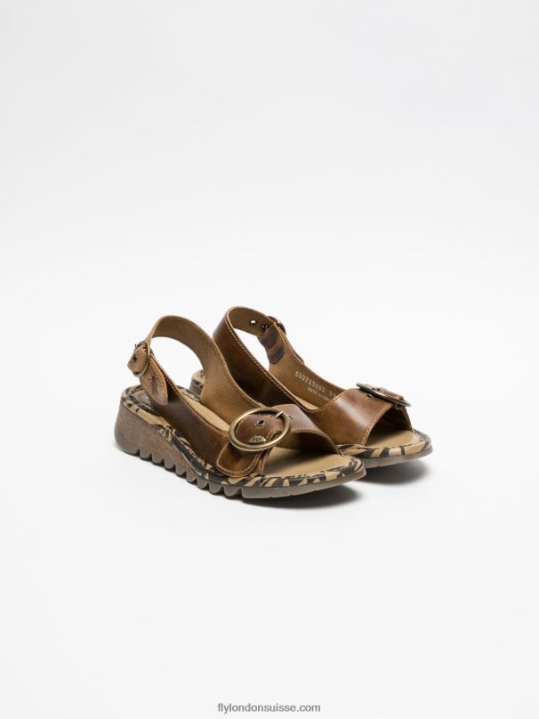 860NR528 sandales à boucle Fly London Pérou femmes