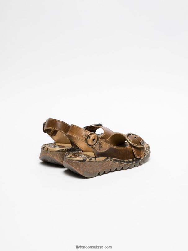 860NR528 sandales à boucle Fly London Pérou femmes