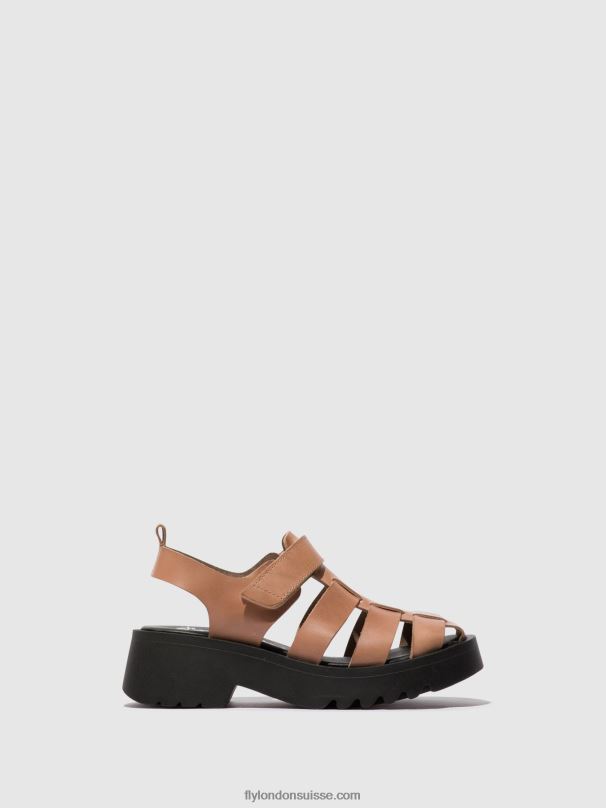 860NR535 sandales à lanières maie850 Fly London rose femmes