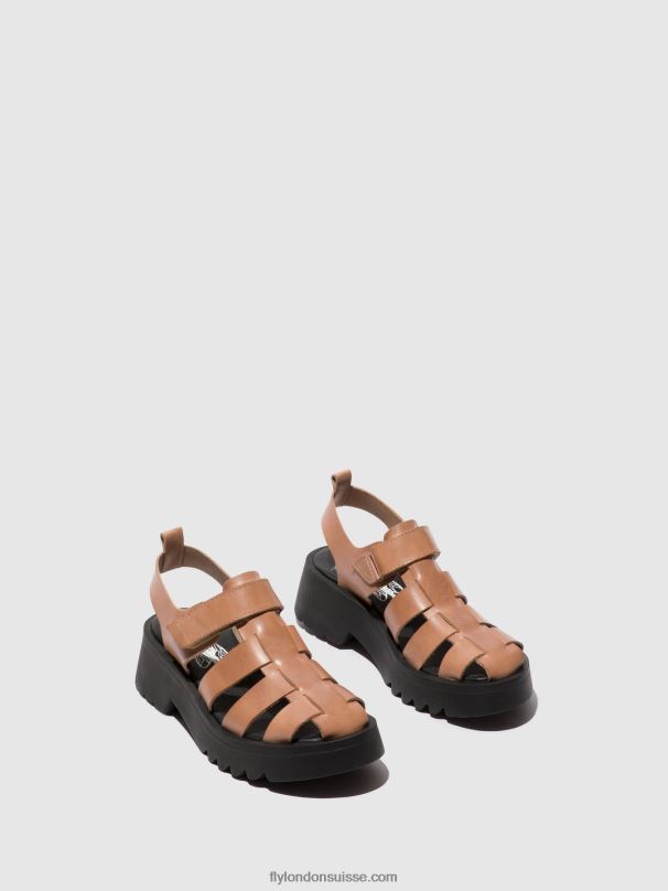 860NR535 sandales à lanières maie850 Fly London rose femmes