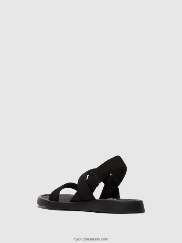 860NR538 sandales à bride arrière tera873 Fly London noir femmes