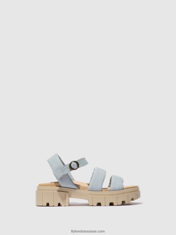 860NR544 sandales à bride arrière jela864 Fly London bleu ciel femmes