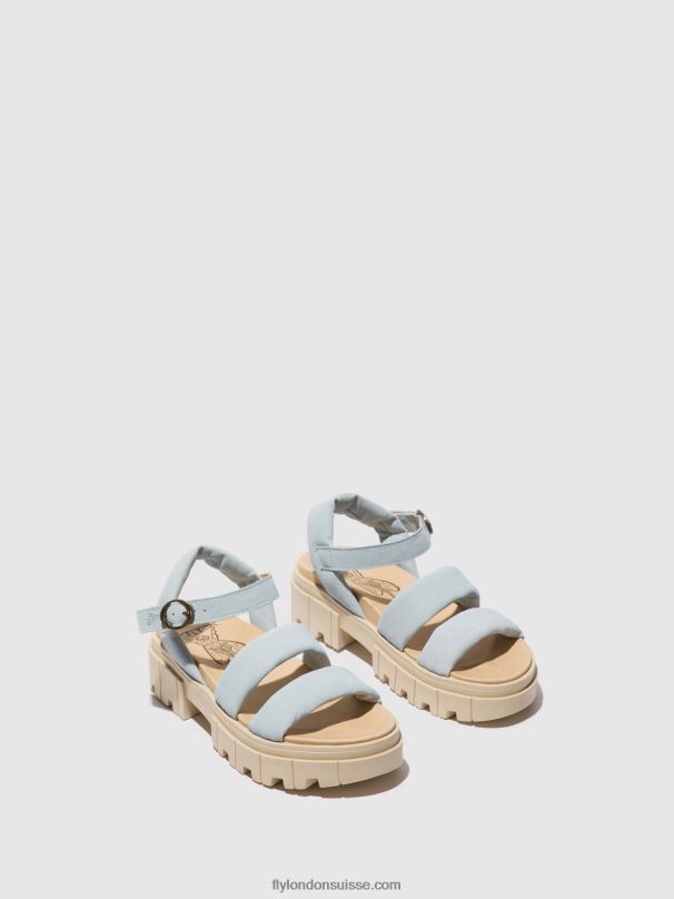 860NR544 sandales à bride arrière jela864 Fly London bleu ciel femmes